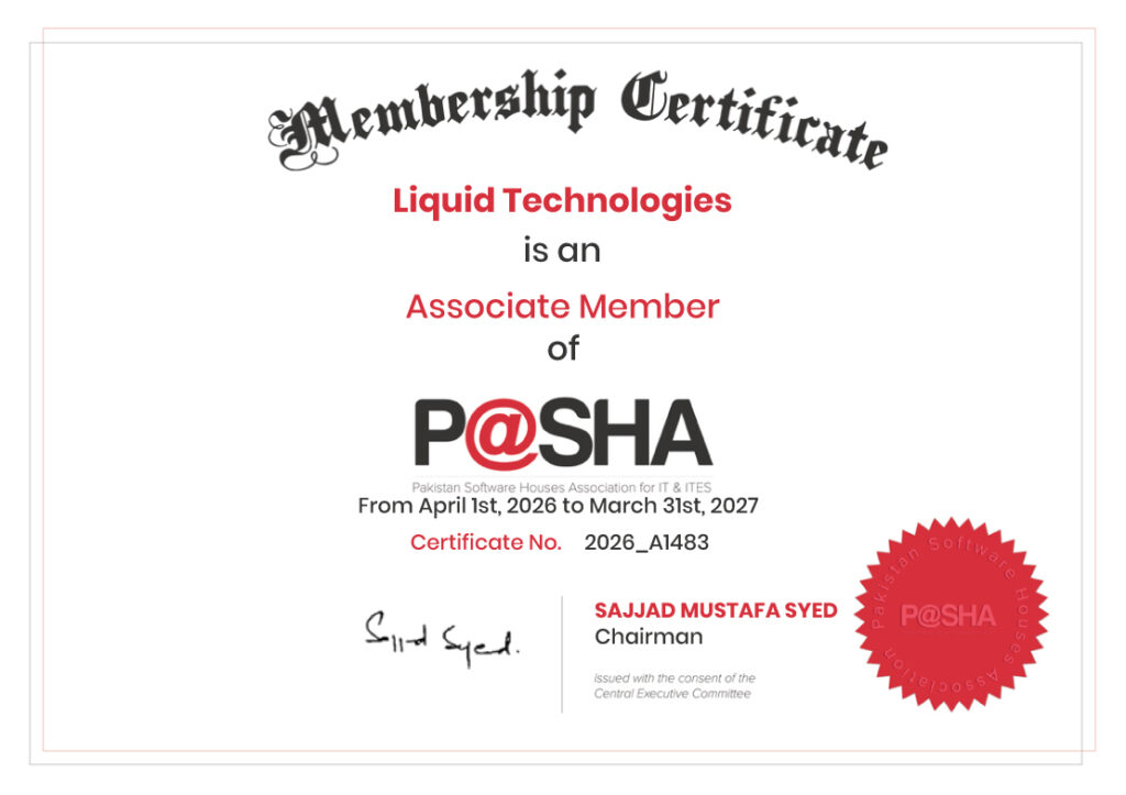 PashaAward Certificate