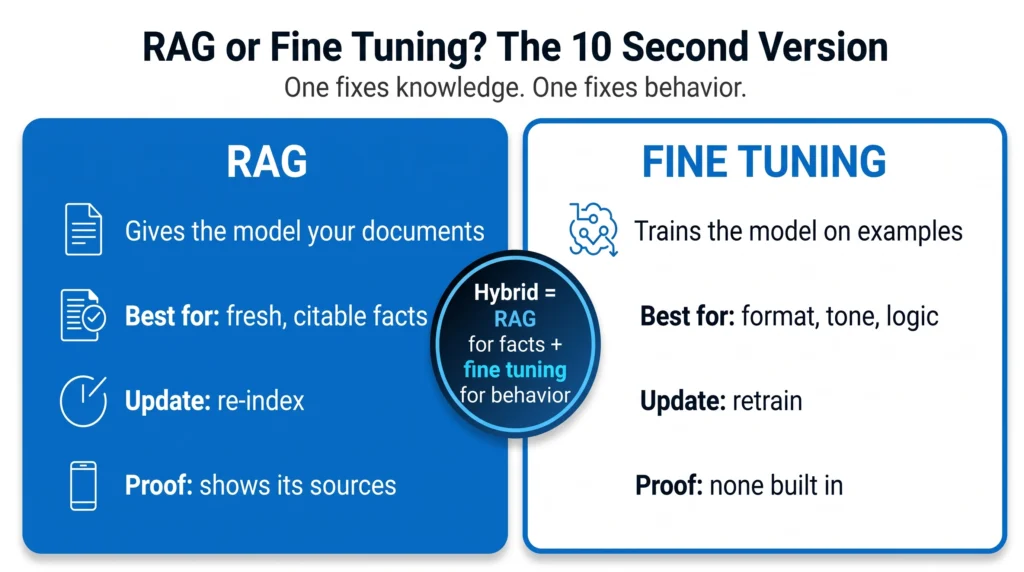 rag or fine tuning
